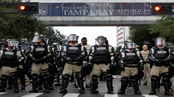 Protesters Demonstrate During The Republican National Convention