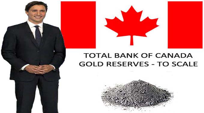 Total Bank of Canada Gold Reserves to Scale 2016 - Justin Trudeau - dust header - The Dollar Vigilante
